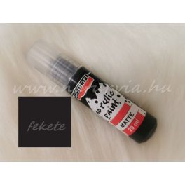 akril festék, matt FEKETE (Pentart) - 20 ml