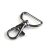 karabiner 25 mm-es (rugós), forgó 28*40 mm nikkel FEKETE színű (szalagos)
