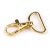 karabiner 25 mm-es (rugós), forgó 28*40 mm ARANY színű (szalagos)