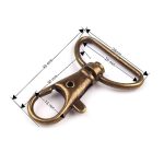karabiner 25 mm-es (rugós), forgó 28*40 mm ARANY színű (szalagos)