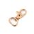 karabiner (rugós), forgó 16*38 mm RÓZSAARANY / ROSE GOLD színű (szalagos)