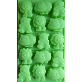  Szilikon bonbon forma - állatfigurás bonbon készítéséhez (15 db-os)