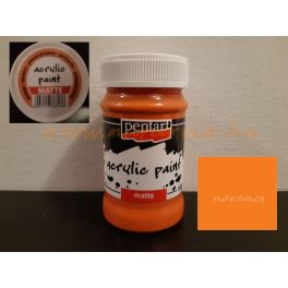 akril festék, matt, NARANCS (Pentart) - 100 ml