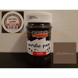 akril festék, matt, FÖLDBARNA (Pentart) - 100 ml