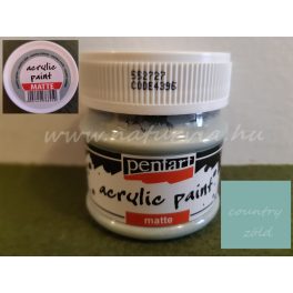 akril festék, matt, COUNTRY ZÖLD (Pentart) - 50 ml