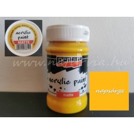 akril festék, matt, NAPSÁRGA (Pentart) - 100 ml
