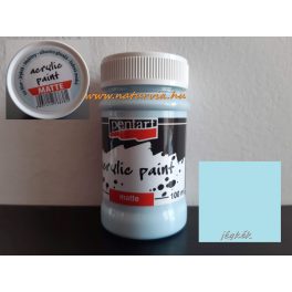   akril festék, matt, JÉGKÉK / HALVÁNYKÉK (Pentart) - 100 ml