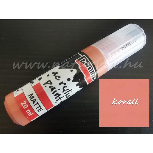 akril festék, matt KORALL (Pentart) - 20 ml