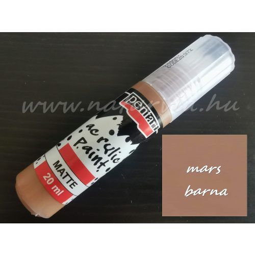 akril festék, matt MARS BARNA (Pentart) - 20 ml