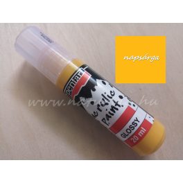 akril festék, fényes NAPSÁRGA (Pentart) - 20 ml