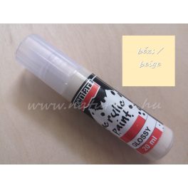 akril festék, fényes BÉZS / BEIGE (Pentart) - 20 ml