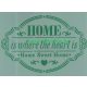 Stencil (15 * 20 cm), HOME is where the heart is