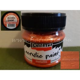 akril festék, metál, ARANYVÖRÖS (Pentart) - 50 ml