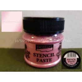   stencilező paszta, gyöngyház fényű, MÁLYVARÓZSA (50 ml)