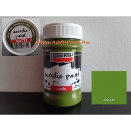 akril festék, matt, OLIVA / OLÍVAZÖLD (Pentart) - 100 ml