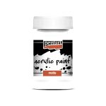 akril festék, matt, TITÁNFEHÉR (Pentart) - 100 ml