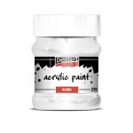 akril festék, matt, TITÁNFEHÉR (Pentart) - 230 ml