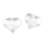 műanyag (akril) dísz, fűzhető dekoráció, SZÍV alakú (ÁTTETSZŐ) 53*57 mm (1 db/csomag)