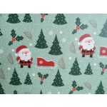 Papír dísztasak, papírtáska, papír tasak (XL méret - 45*31 cm), KARÁCSONYI mintával (MIKULÁS 04.)