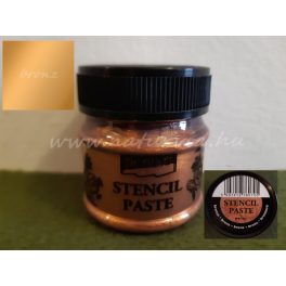 stencilező paszta, metál fényű, BRONZ (50 ml)