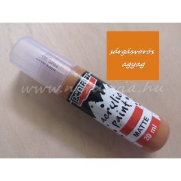 akril festék, matt SÁRGÁSVÖRÖS AGYAG (Pentart) - 20 ml