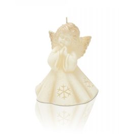 díszgyertya, gyertya, ANGYAL forma, ARANY (80 mm)