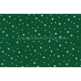   Filc, barkácsfilc anyag A4 (20*30 cm) méretben, mintás CSILLAGOS / CSILLAG MINTA ZÖLD alapon