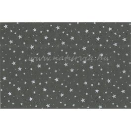   Filc, barkácsfilc anyag A4 (20*30 cm) méretben, mintás CSILLAGOS / CSILLAG MINTA SZÜRKE alapon