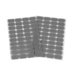 tépőzár, öntapadós (15*25 mm) - SZÜRKE 40 db / szett