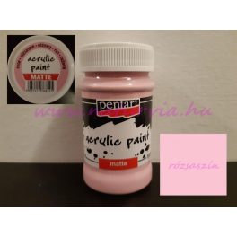 akril festék, matt, RÓZSASZÍN (Pentart) - 100 ml