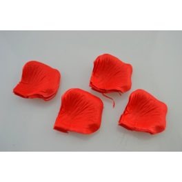   mű rózsaszirom esküvői dekorációhoz (100 db / csomag), 5 cm - PIROS színű
