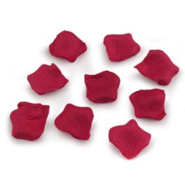   mű rózsaszirom esküvői dekorációhoz (100 db / csomag), 5 cm - BORDÓ színű