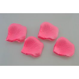   mű rózsaszirom esküvői dekorációhoz (100 db / csomag), 5 cm - RÓZSASZÍN színű
