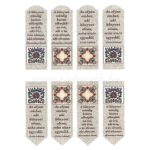 filc, barkácsfilc anyag A4 (~ 20*30 cm) NÉPI motívumos KÖNYVJELZŐ - vásárhelyi mintás / FOLK - HÓDMEZŐVÁSÁRHELY