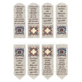   filc, barkácsfilc anyag A4 (~ 20*30 cm) NÉPI motívumos KÖNYVJELZŐ - vásárhelyi mintás / FOLK - HÓDMEZŐVÁSÁRHELY