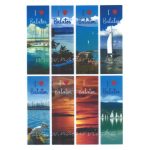 filc, barkácsfilc anyag A4 (~ 20*30 cm) NYÁRI mintás KÖNYVJELZŐ "I LOVE BALATON"
