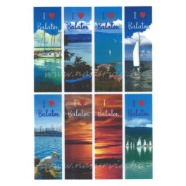   filc, barkácsfilc anyag A4 (~ 20*30 cm) NYÁRI mintás KÖNYVJELZŐ "I LOVE BALATON"