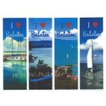 filc, barkácsfilc anyag A4 (~ 20*30 cm) NYÁRI mintás KÖNYVJELZŐ "I LOVE BALATON"