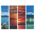 filc, barkácsfilc anyag A4 (~ 20*30 cm) NYÁRI mintás KÖNYVJELZŐ "I LOVE BALATON"
