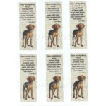filc, barkácsfilc anyag A4 (~ 20*30 cm) KUTYÁS KÖNYVJELZŐ idézettel, MAGYAR VIZSLA