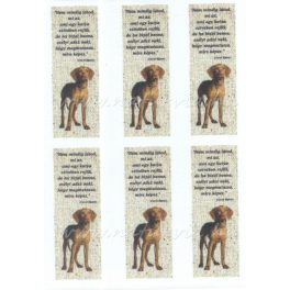   filc, barkácsfilc anyag A4 (~ 20*30 cm) KUTYÁS KÖNYVJELZŐ idézettel, MAGYAR VIZSLA