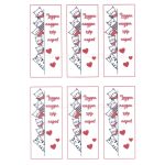 filc, barkácsfilc anyag A4 (~ 20*30 cm) KÖNYVJELZŐ, CICÁS "LEGYEN NAGYON SZÉP NAPOD" felirattal