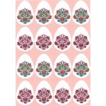 filc, barkácsfilc anyag A4 (~ 20*30 cm) HÚSVÉTI mintás - kétféle KALOCSAI mintával