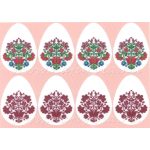 filc, barkácsfilc anyag A4 (~ 20*30 cm) HÚSVÉTI mintás - kétféle KALOCSAI mintával