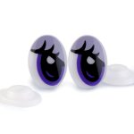 Biztonsági szem 12*17 mm PILLÁS (1 pár / csomag) LILA