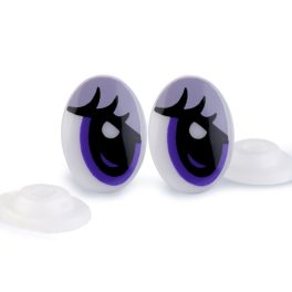 Biztonsági szem 12*17 mm PILLÁS (1 pár / csomag) LILA
