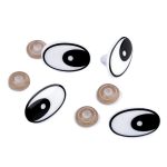 Biztonsági szem 19*29 mm (1 pár / csomag) FEKETE
