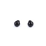 Biztonsági szem csomag 6*3 mm (5 pár / csomag) FEKETE, kerek / félgömb alakú 