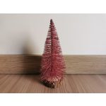 mini fenyő / fenyőfa, fa talpon OLD PINK (15 cm-es)