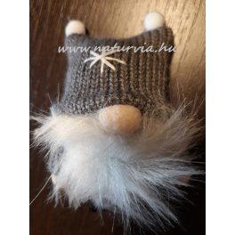 Pufók MANÓ, SZÜRKE (5*8 cm) 